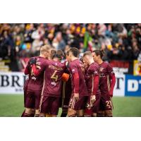 Detroit City FC on the field