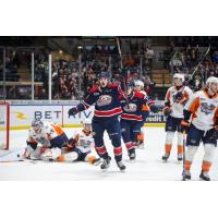 Saginaw Spirit celebrates win