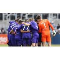 Louisville City FC huddle