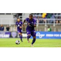 Louisville City FC forward Enoch Mushagalusa