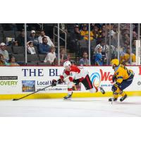 Cincinnati Cyclones' Matt Berry and Toledo Walleye's Riley McCourt