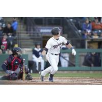 Tacoma Rainiers' Zach DeLoach in action