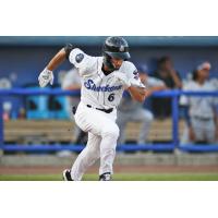 Biloxi Shuckers' Noah Campbell in action