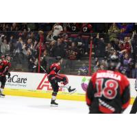 Cincinnati Cyclones' Zack Andrusiak celebrates win