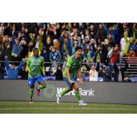 Seattle Sounders FC celebrate win