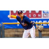 Mississippi Braves' Victor Vodnik in action