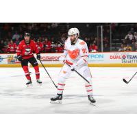 Lehigh Valley Phantoms left wing Elliot Desnoyers vs. the Charlotte Checkers