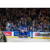 Saskatoon Blades celebration