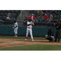 Tri-City Dust Devils shortstop Arol Vera steps to the plate