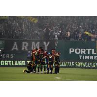 Seattle Sounders FC on the field