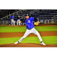 Biloxi Shuckers' James Meeker in action