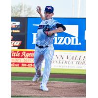 Somerset Patriots' Will Warren in action