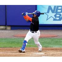 Syracuse Mets' Michael Perez at bat