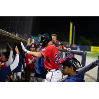 Rome Braves' Benjamin Dum celebrates win