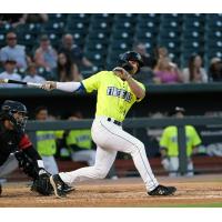 Columbia Fireflies' Levi Usher in action