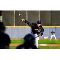 Pensacola Blue Wahoos starting pitcher M.D. Johnson in action