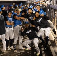 Tampa Tarpons celebrate win