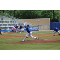 Biloxi Shuckers' Justin Jarvis in action