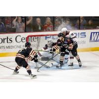 Birmingham Bulls defend against the Huntsville Havoc