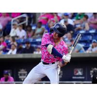 Griffin Conine at bat for the Pensacola Blue Wahoos