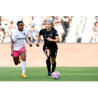 Julie Ertz in action for Angel City FC vs. the San Diego Wave