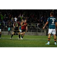 Seattle Sounders FC's Obed Vargas celebrates win