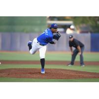 Biloxi Shuckers' Carlos Rodriguez on the mound