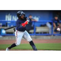 Mississippi Braves' Justin Dean at bat