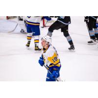 Saskatoon Blades' Yegor Sidorov on game night