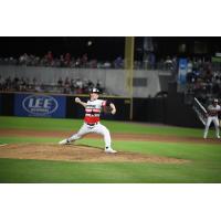 Fayetteville Woodpeckers' Trey Dombroski in action