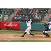 Tri-City Taters' Joe Stewart at bat