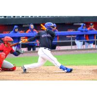 Syracuse Mets' DJ Stewart in action