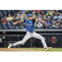 Tampa Tarpons' Justin Lange in action