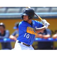 Biloxi Shuckers' Carlos Rodriguez at bat