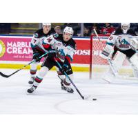 Defenceman Elias Carmichael with the Kelowna Rockets