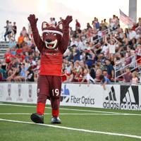 Chattanooga Red Wolves mascot Rusty The Red Wolf