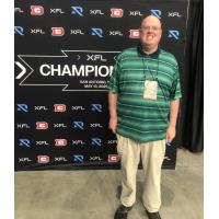 Writer Fran Stuchbury at the XFL Championship