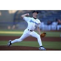 Biloxi Shuckers' Justin Jarvis in action