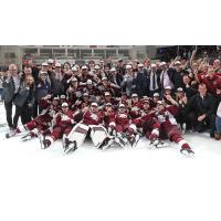 Peterborough Petes celebrate win