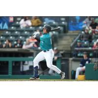 Tacoma Rainiers' Cade Marlowe at bat