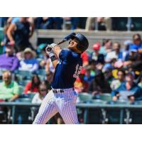 Somerset Patriots' Jasson Dominguez at bat