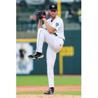 Columbia Fireflies' Steven Zobac on the mound