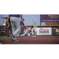 Mankato MoonDogs' Easton Fritcher on game night