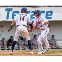 Kyle Jackson and Ripken Reese celebrate win