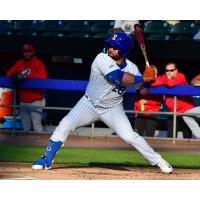 DJ Stewart at bat for the Syracuse Mets