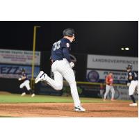 Somerset Patriots' Eric Wagaman in action