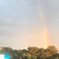 A rainbow over WakeMed Soccer Park